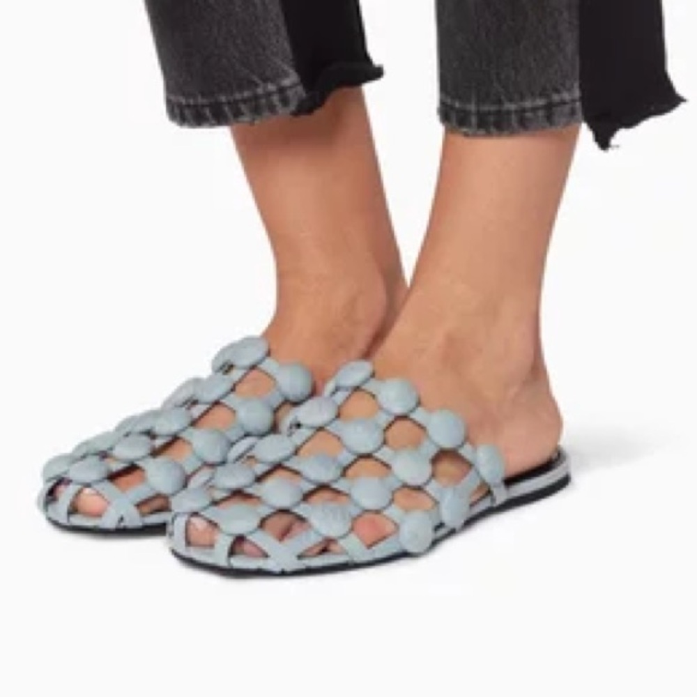 Alexander Wang Washed Denim Amelia Cage Slide